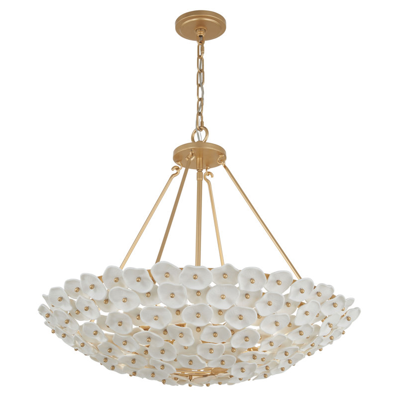 Luminaire suspendu 6 lumières 28 "Coastlyn, 240 W, Six lumières, H 24,5 po x l 24,5 po x P 28 po