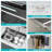 30 Inch Single Bowl Stainless Steel Kitchen Sink with LED Temperature Display and Multi-Function Faucet