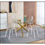 Table de salle à manger Golden avec pieds en métal et conception moderne peu encombrante pour les salons élégants-1570420936-1570420938