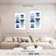 Avery bleu jaune moderne I-108622038