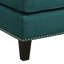 Fauteuil et repose-pieds bleu sarcelle Rodrige-994322203