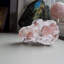 Heulandite double gomme à bulles avec stilbite sur calcédoine