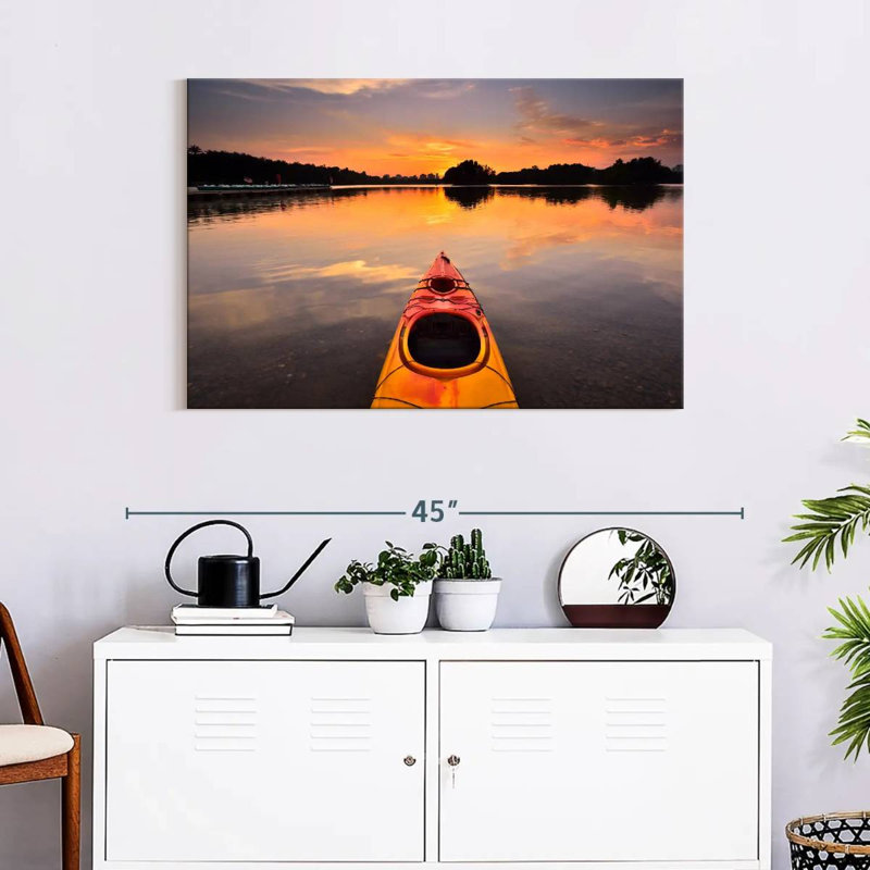 Mehar Orange Kayak, 24" H x 36" W