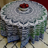 Norayr Floral 100% Cotton Round Tablecloth