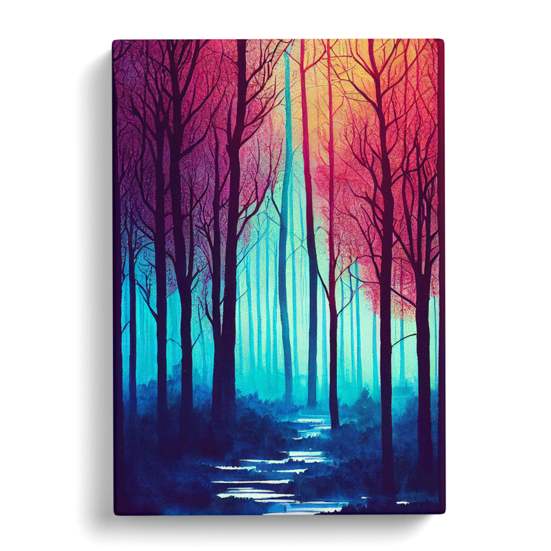 Bright Forest - Wrapped Canvas Print, 50cm H x 35cm W x 3cm D