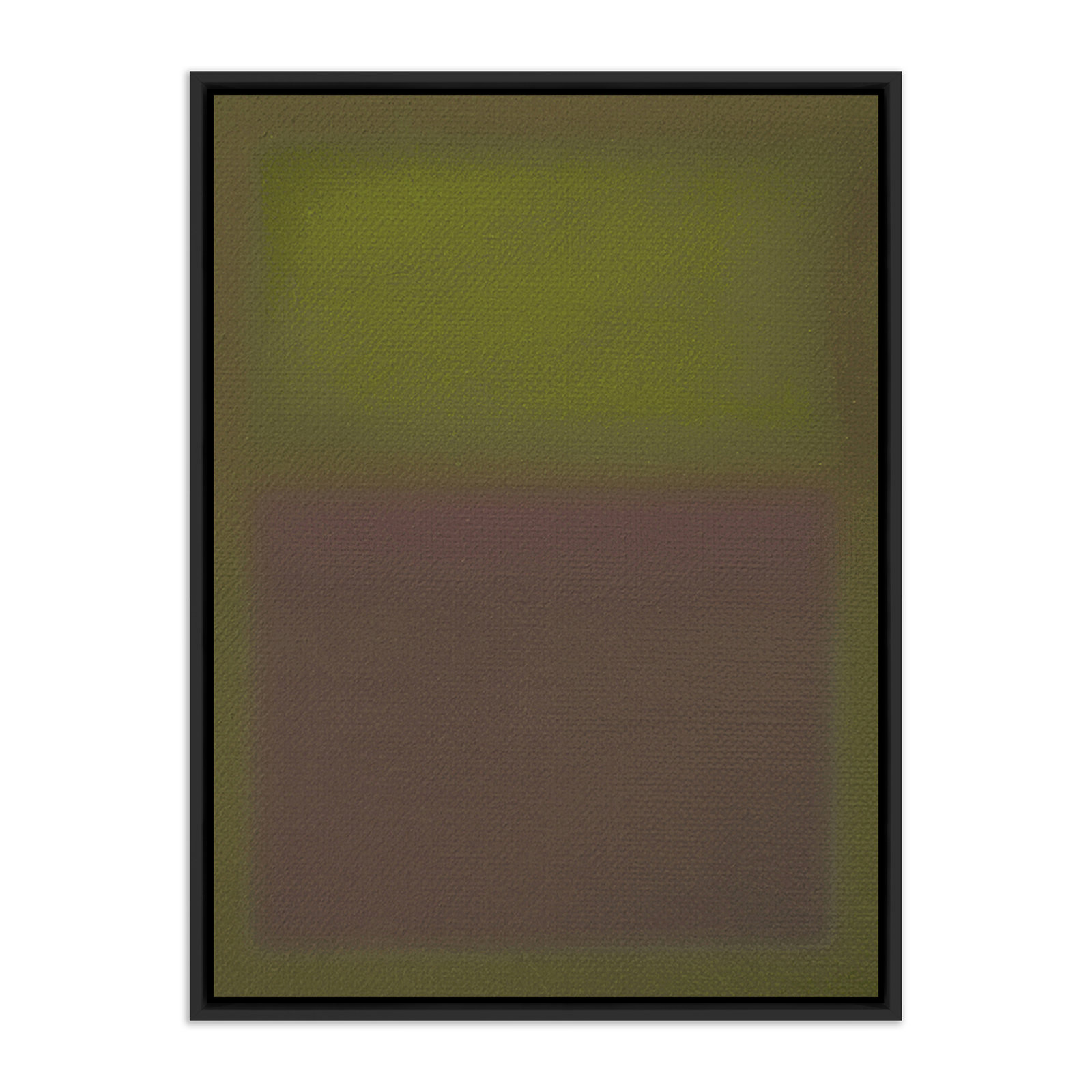 Composition Deep by Charles Stuart, 32" H x 24" W x 2" D, Black, Green
