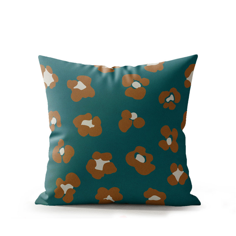 Coussin Atia, Flamme ambrée, 18 x 18