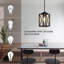 Luminaires suspendus Farmhouse - réglables pour plafonds inclinés, ensemble de 2 