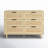 Scot 43.3'' W Natural Rattan 6-Drawer Dresser