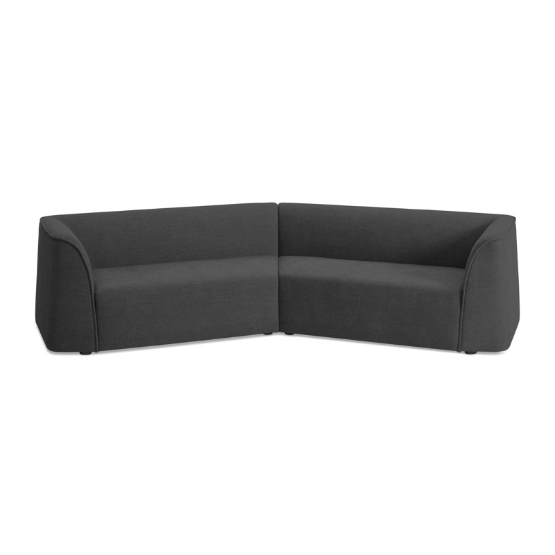 Thataway Sectional, 29" H x 126" W x 53" D, Tofte Navy Polyester Blend