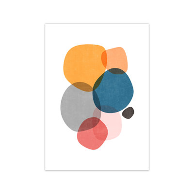 Mid Mod Abstract Shapes E - Print