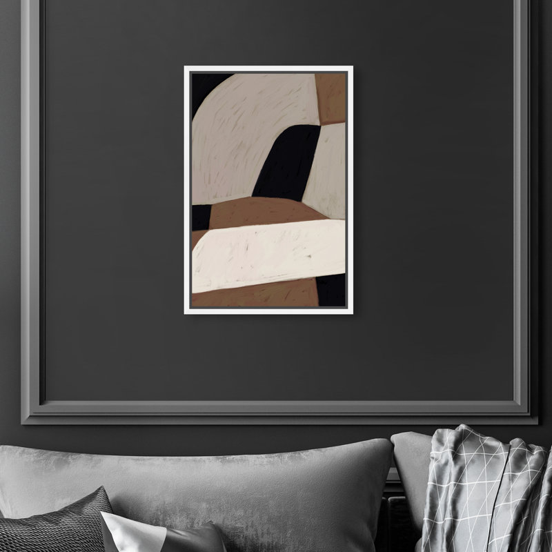 Hiding Away Print by Oliver Gal, 11"H x 16"W, White Floater Frame
