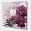 Rétro, fleurs mauves et roses I - impression sur toile tendue-59654134