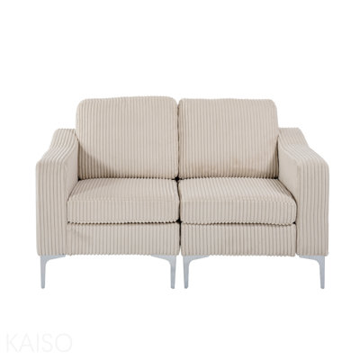 Basic Sectional Sofa, Modular  Sofa Two-Seater Sofa, Corduroy  Sofa