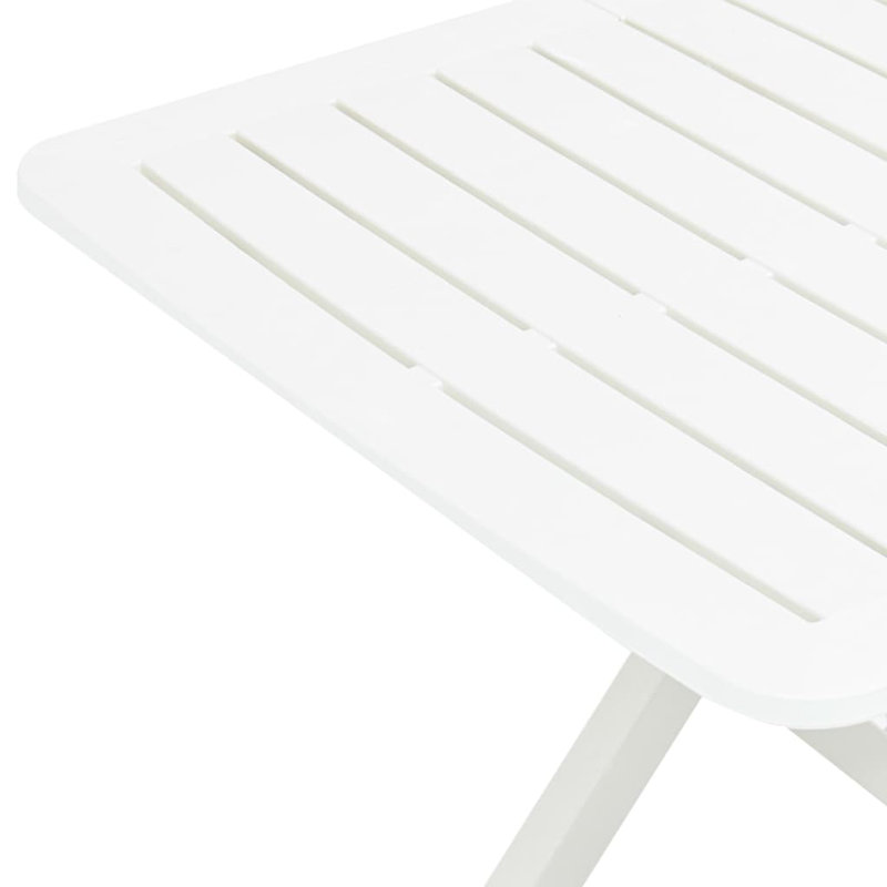 Aapeli Folding Plastic Dining Table, White