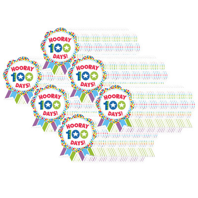 Hooray 100 Days! Ribbon Reward Badge