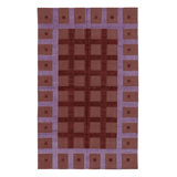 Kilim & Flatweave Cotton Geometric Area Rug in Red, Purple