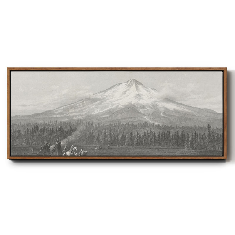 Mont Shasta, toile encadrée, H 20 po x l 50 po