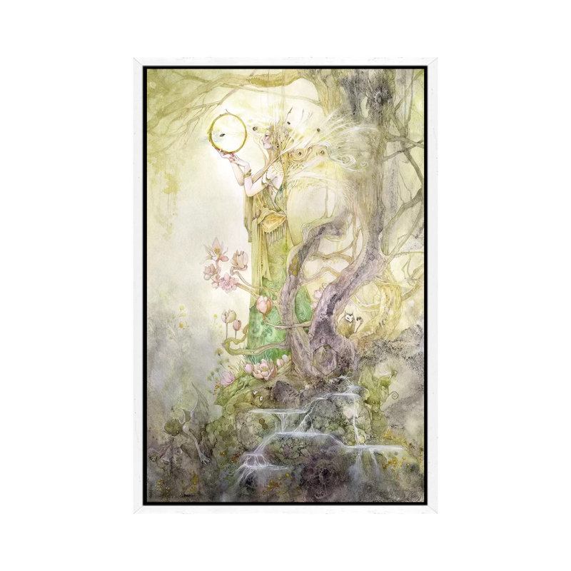 Kleodora by Stephanie Law - Floater Frame Gallery-Wrapped Canvas Giclée on Canvas, White, 66.04 cm H x 45.72 cm W