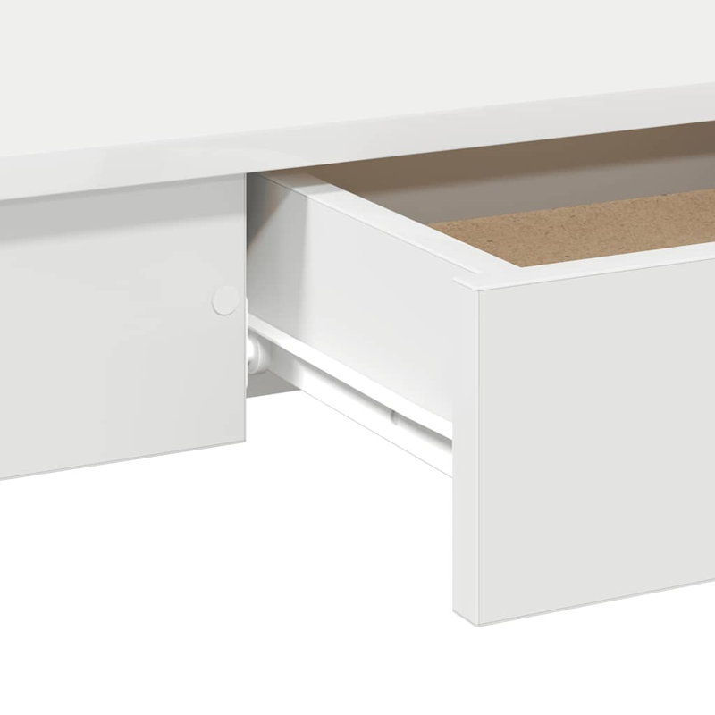 Desk 100X45x75 Cm Engineered Wood, White