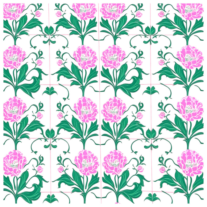 Pink Peonies Floral Comforter, Twin