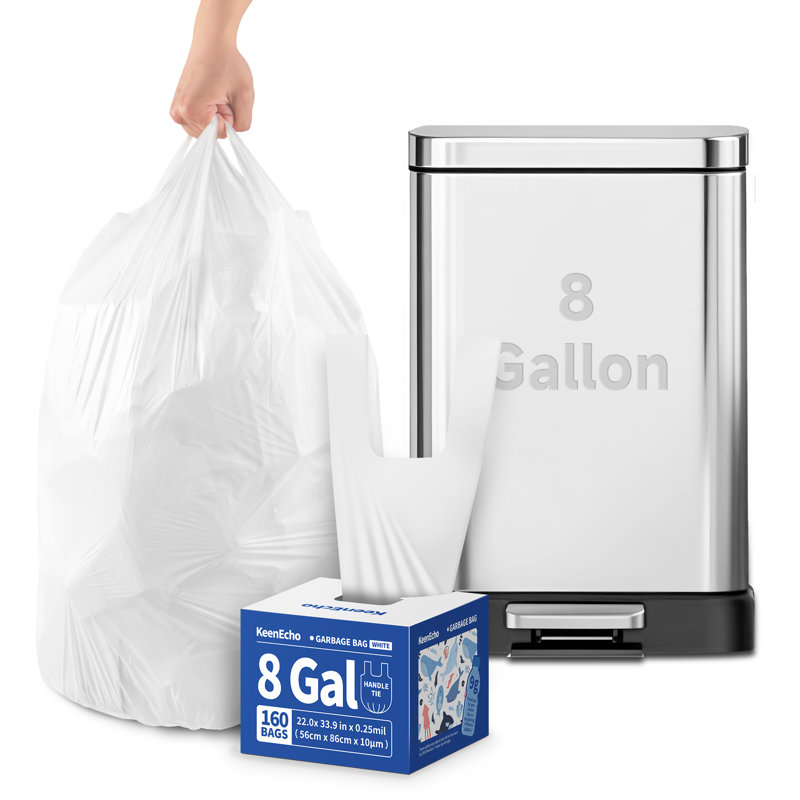 Petits sacs à ordures avec poignées 8 gallons 160 gallons Keenecho - Recupération en plastique océanique