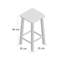 Farris Solid Wood Counter Stool