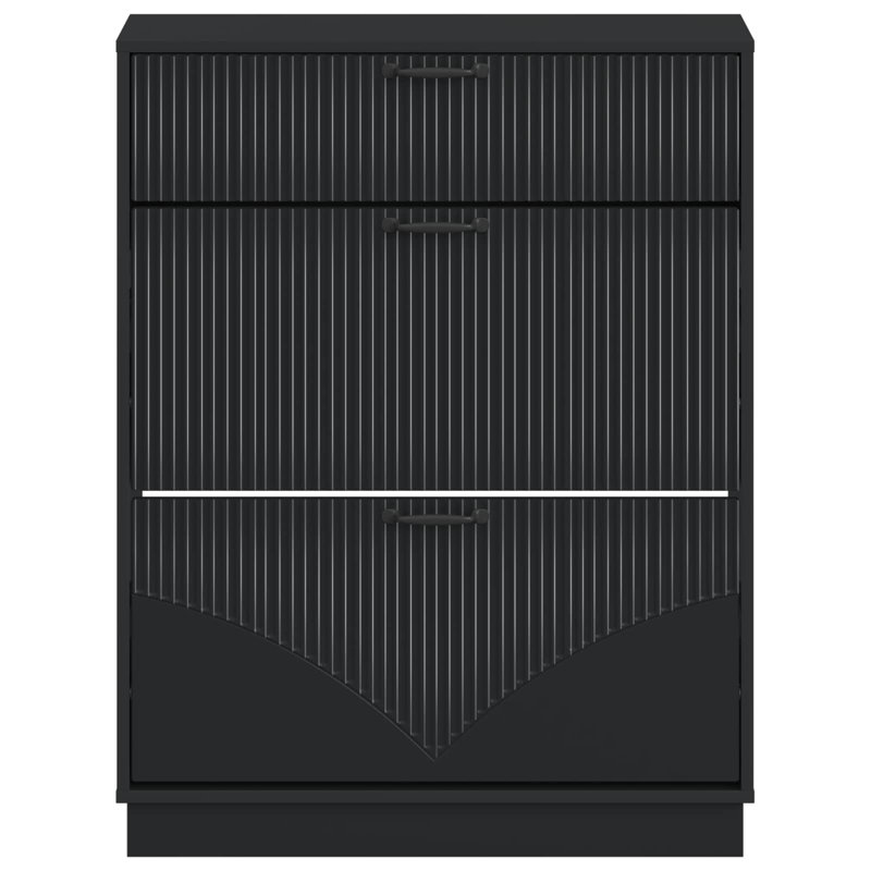 Shoe Storage, 100 cm H x 78 cm W x 24 cm D, Black