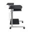 Chariot d'ordinateur compact avec rangement