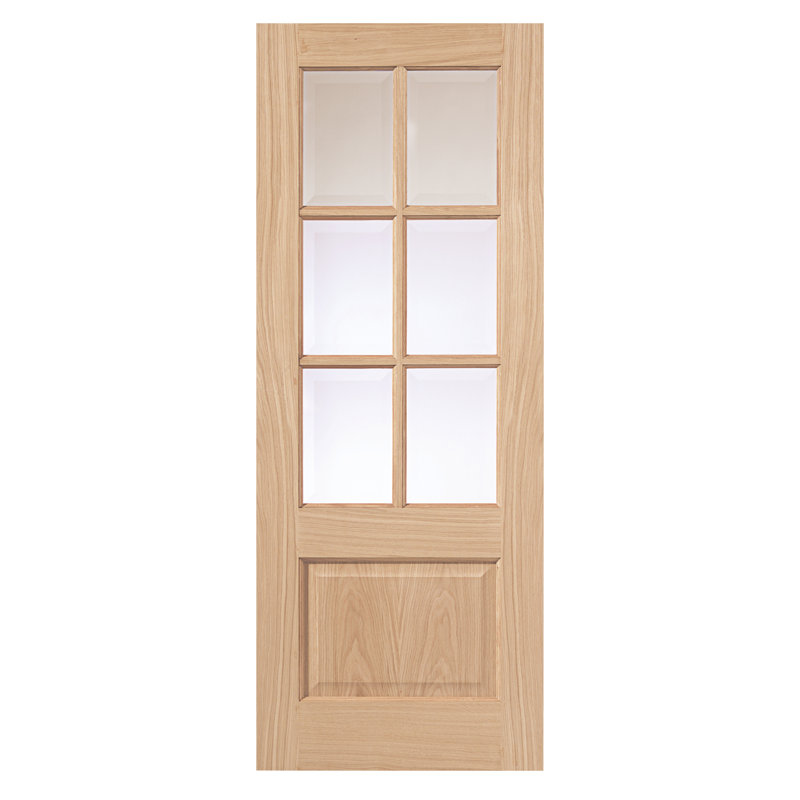 Dove Oak Internal Door Unfinished, 198.1cm H x 76.2cm W x 3.5cm D