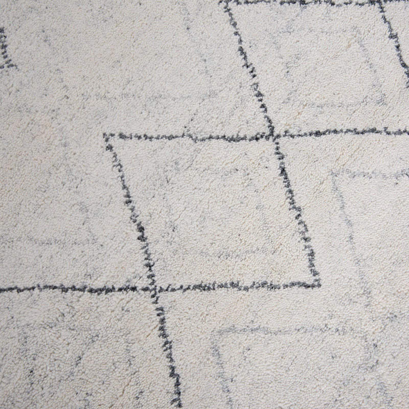 Tapis noué à la main, White/Grey, 10' x 14'