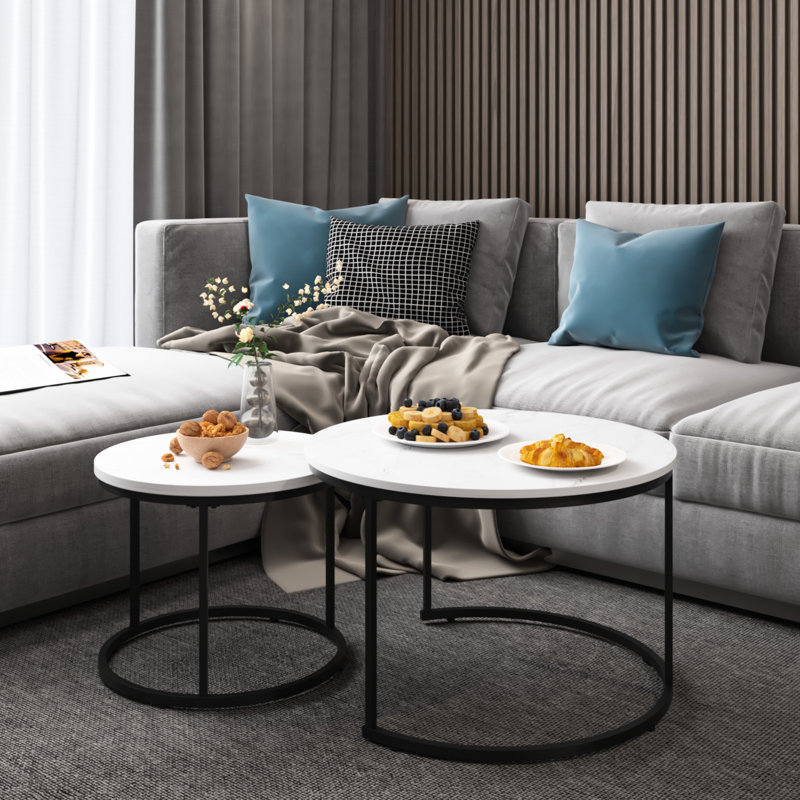 Nesting Coffee Table, White 1