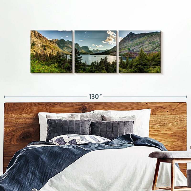 Impression d'art sur toile Montana, Montana, H 30 po x l 92 po x P 1,25 po