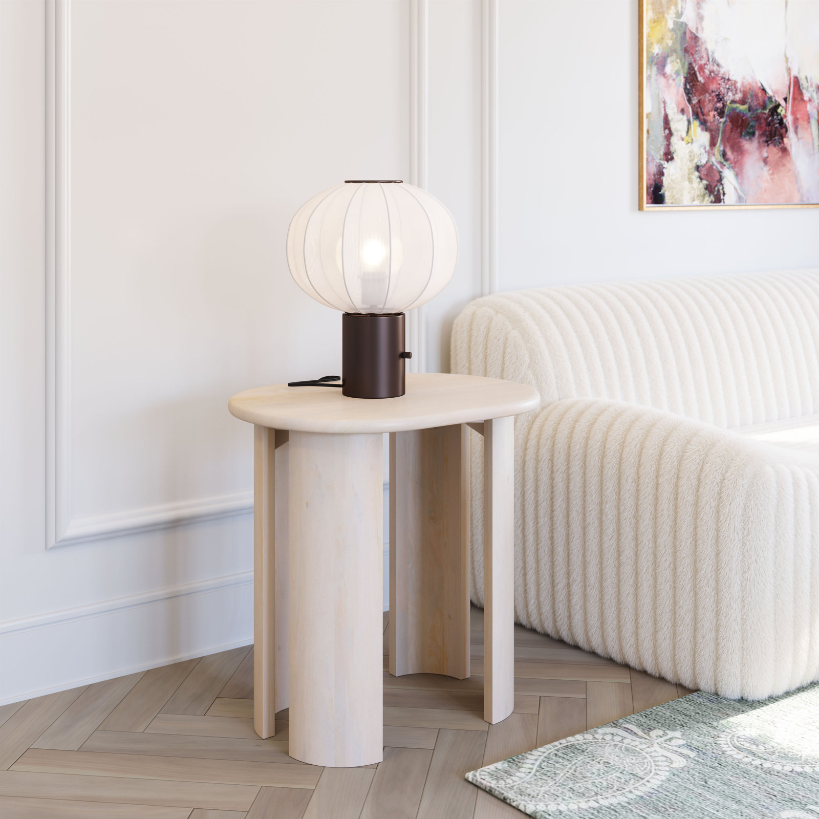 Solid Wood End Table
