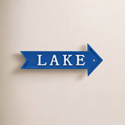 Lake Arrow Wall Sign