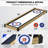 Shuffleboard And Curling 2 In 1 Board Games, Portable Two Sided Tabletop Shuffleboard Curling Combo Game Set W/8 Rolling Pucks