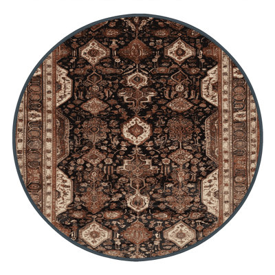 Tapis brun lavable à la machine