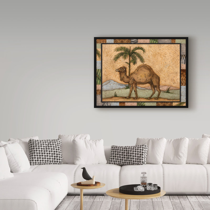 «Camel» par Dodgens, reproduction d'art sur toile tendue, H 24 po x l 32 po x P 2 po