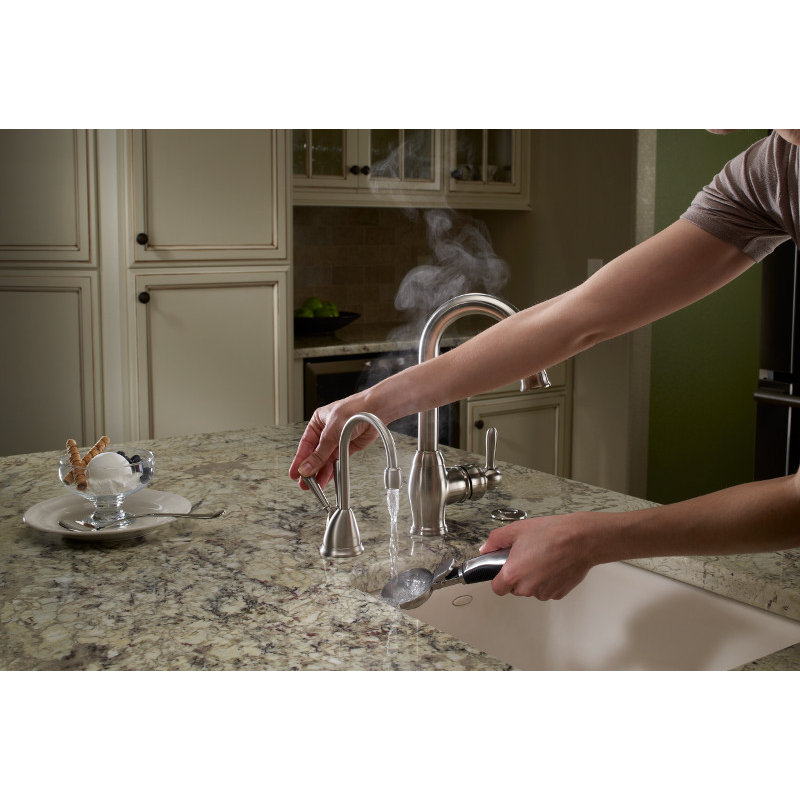 Hot & Cold Water Dispenser, Satin Nickel