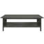 Table basse grise antique et 2 tables de bout, mobilier d'appoint transitionnel classique