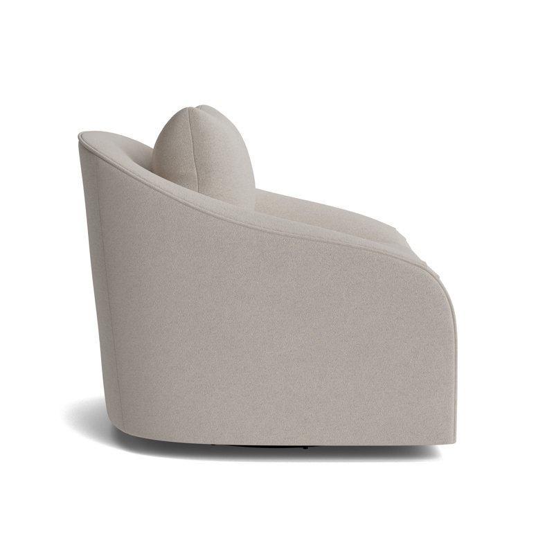 Laurel Swivel Chair, Performance Boucle - Dove Gray