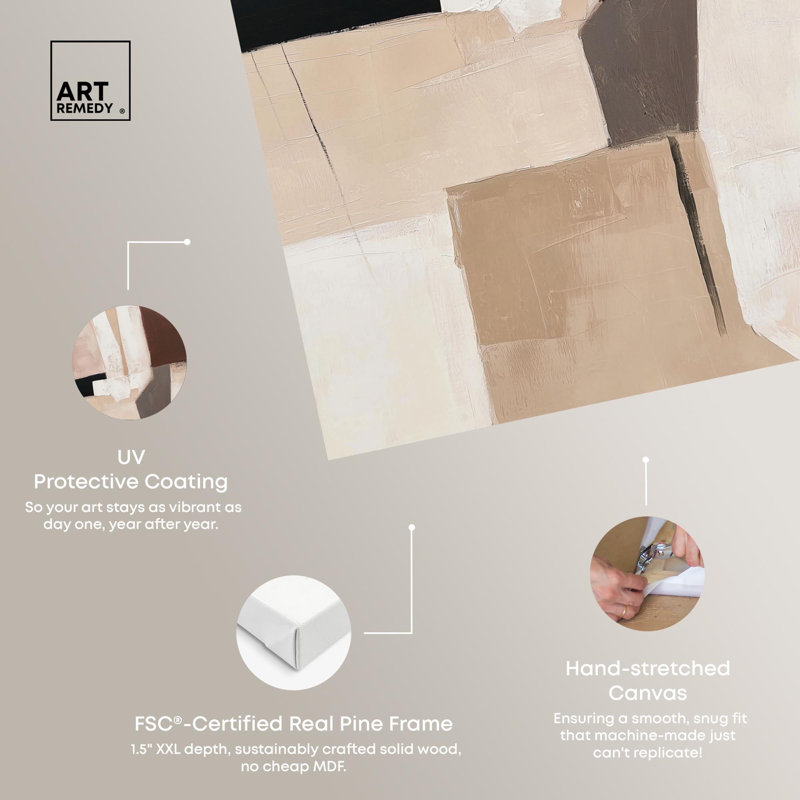 "Plaster Collage II", reproduction d'art sur toile par Art Remedy, 16 x 24, H 24 po x l 16 po, Toile tendue avec châssis