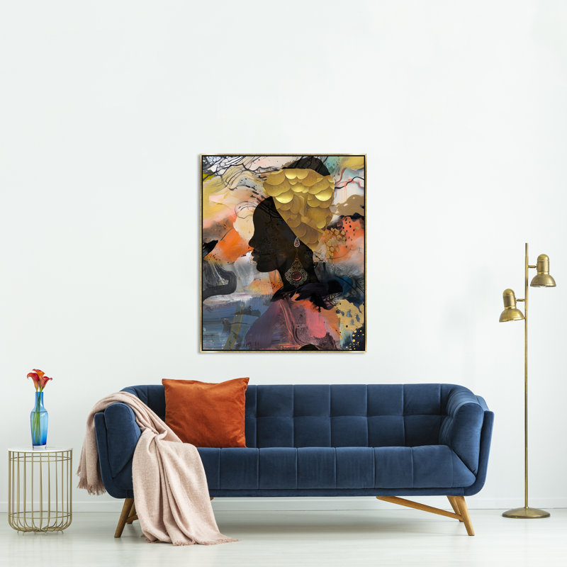 Golden Goddess, Image Brush Gel, 37.5" H x 31.5" W, No Mat