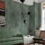 Axiom Dark aquarelle Venetian Green Concrete Background