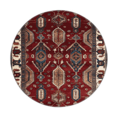 Tapis d'intérieur et d'extérieur noir Persian