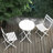 3-Piece Foldable Patio Bistro Set With Round Table And Two Folding Chairs-1388263056