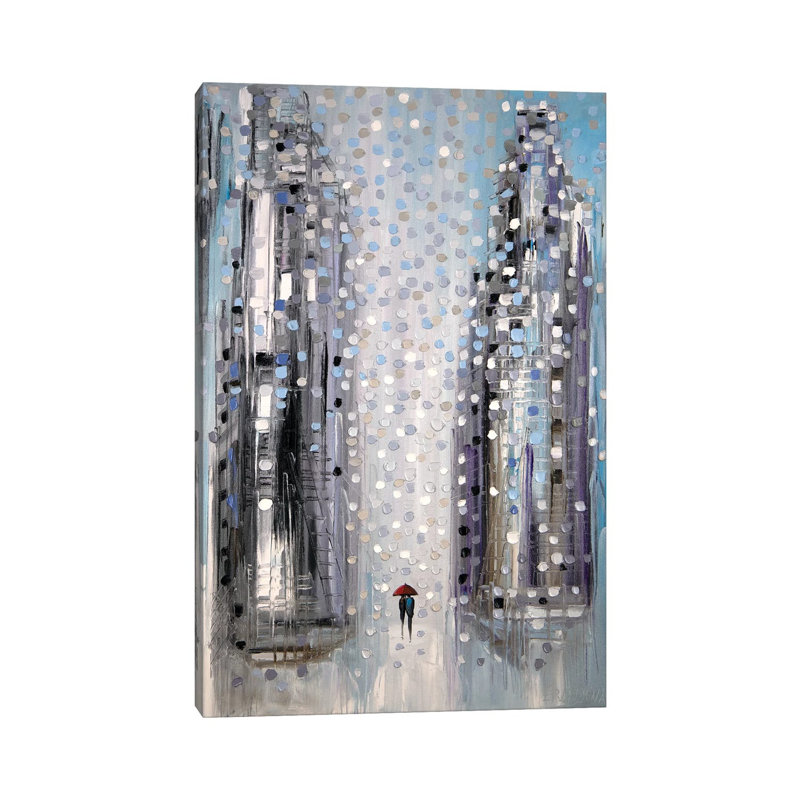 Under The Red Umbrella by Ekaterina Ermilkina - Wrapped Canvas Print, 30.48 cm H x 45.72 cm W