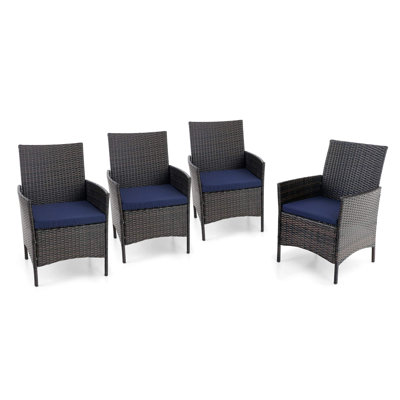 Chaise de terrasse avec coussin Leigh
