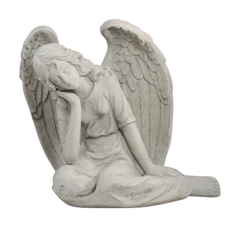 Statue de jardin grise 17 po
