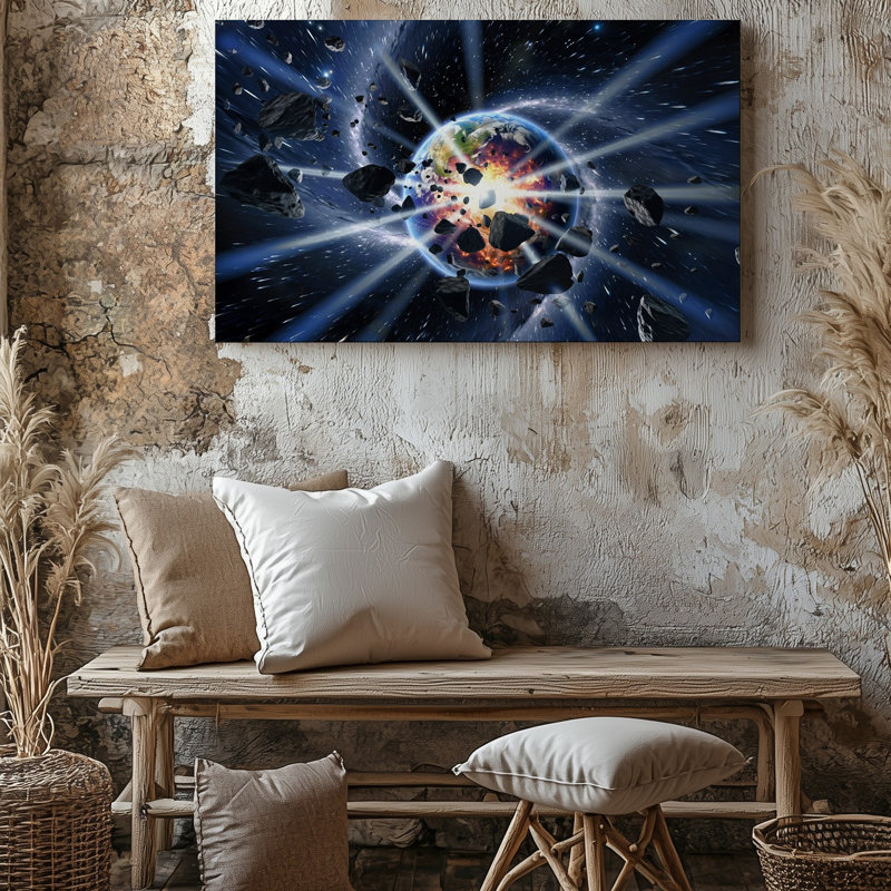 Toile dans un tableau cosmique à couper le souffle, H 9 po x l 12 po